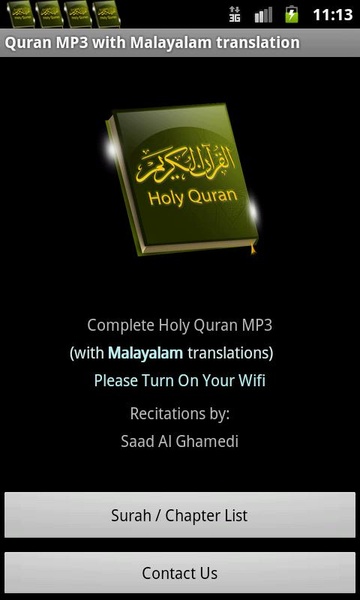 Quran MP3 With Malayalam Translation - Preview 2