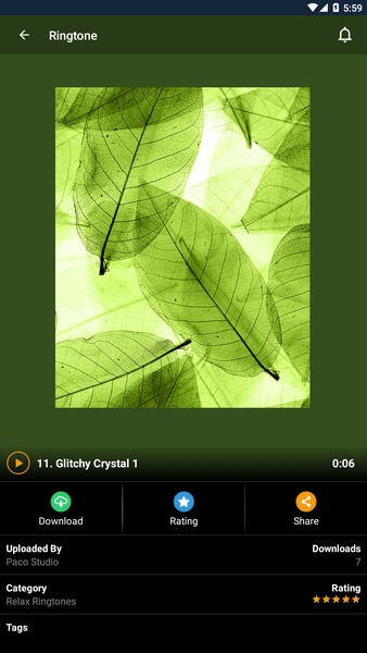 Relax Ringtones - Preview 2