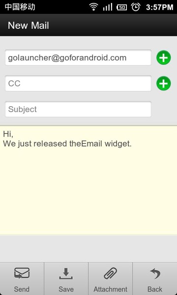 GO Email Widget - Preview 6