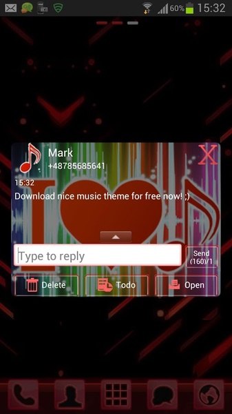 GO SMS Pro Theme 4 music - Preview 1