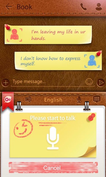 V-Book GO Keyboard Theme - Preview 3