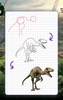 How to draw dinosaurs by steps screenshot 6