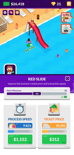 Idle Beach Tycoon : Cash Manager Simulator - Preview 1