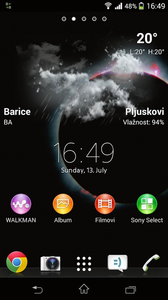 Lockscreen Weather Widget - Preview 1