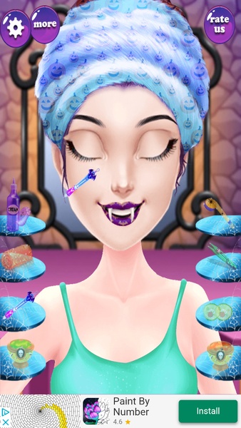 Halloween Princess Makeover Salon - Girls Game - Preview 4
