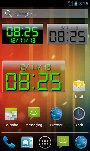 LED clock widget lite - Preview 12