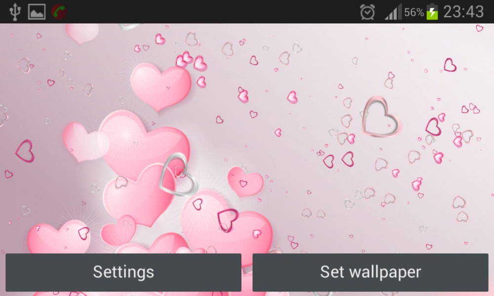 Pink Hearts Live Wallpaper - Preview 4