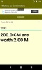 Meters to Centimeters converter screenshot 1