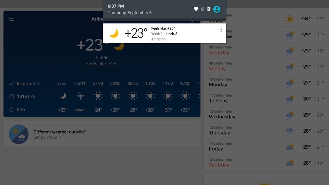 Yandex.Weather - Preview 5
