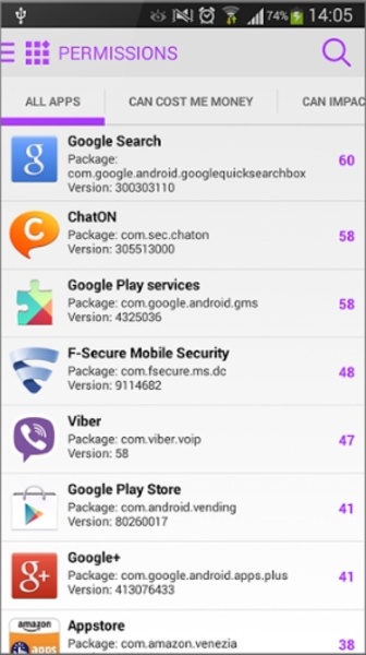 F-Secure App Permissions - Preview 2