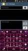 GO Keyboard Pink Black Theme screenshot 3
