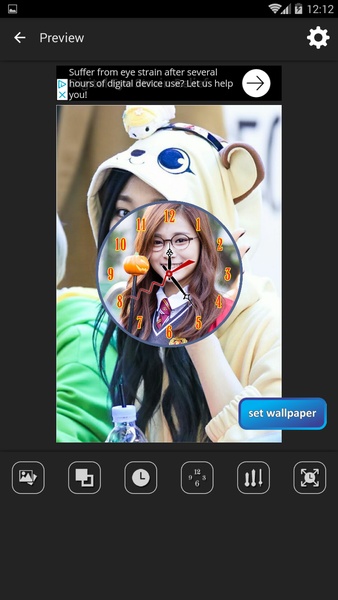 Tzuyu Clock Live Wallpaper - Preview 8
