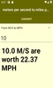 meters per second to miles per hour converter screenshot 4