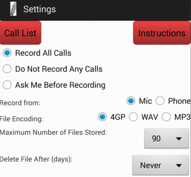 Record Your Calls - Preview 2