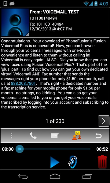 PF Voicemail+ - Preview 4