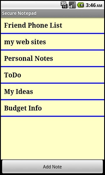 Secure Notepad - Preview 2