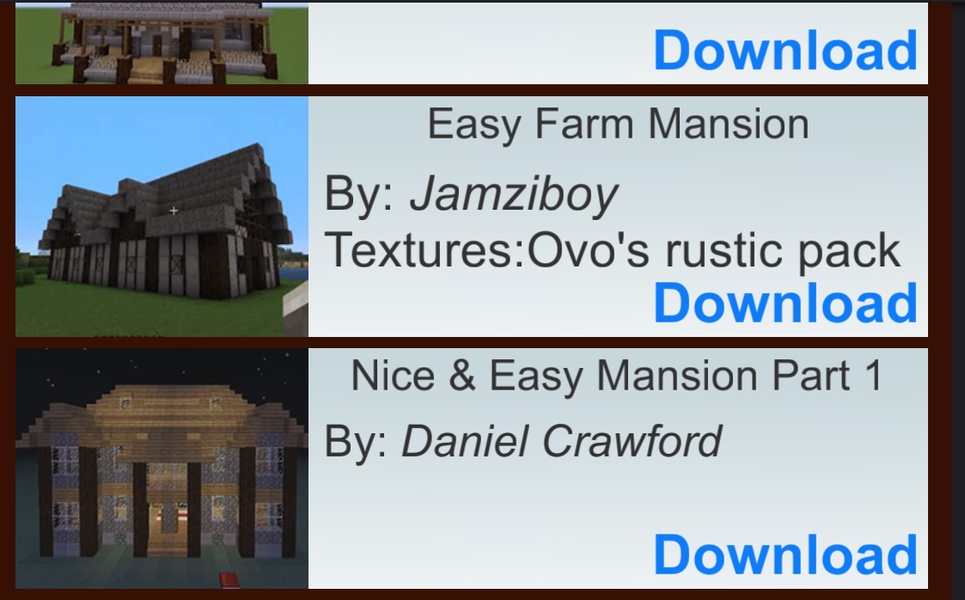 Mansions Minecraft Building Guide - Preview 3