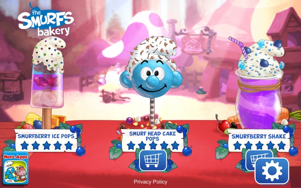 Jogo da velha #smurfs 👉 clubinho - Brigadeiro de eva