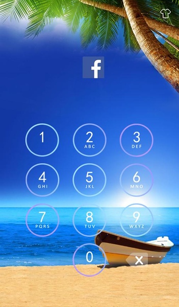 AppLock Theme Beach(Privacy Holder) - Preview 2
