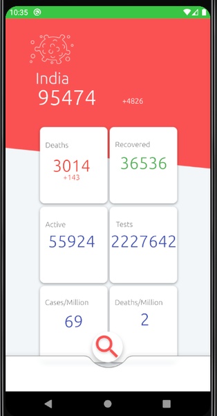 Coronavirus Live Stats Tracker - Preview 2