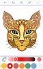 Cat Coloring Pages for Adults screenshot 6