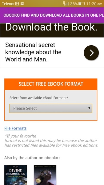 Obooko Find And download all books in one place - Preview 2