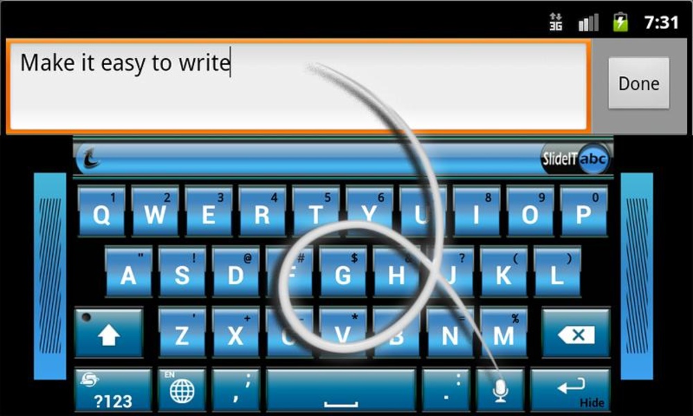 SlideIT Blue metal box skin - Preview 2