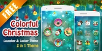 GO Colorful Christmas Big Theme screenshot 1