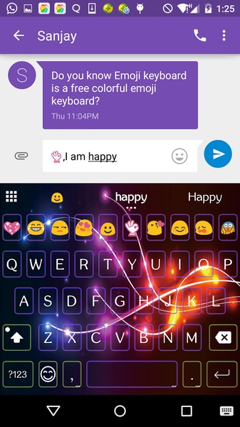 Electric Emoji Keyboard - Preview 2