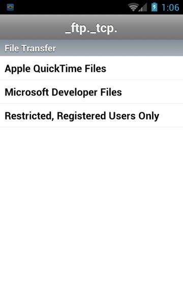 Bonjour Browser - Preview 2