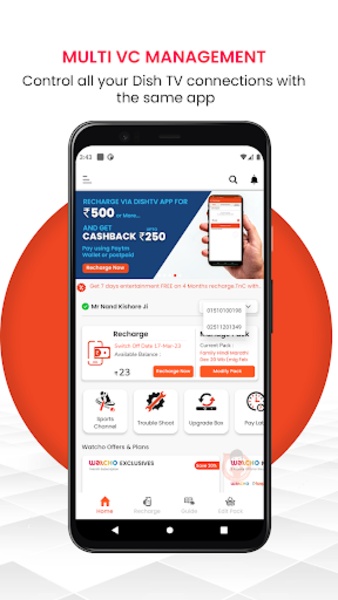 Free dish tv app sale