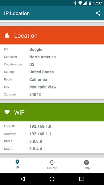 IP Grabber for Android - Download the APK from Uptodown