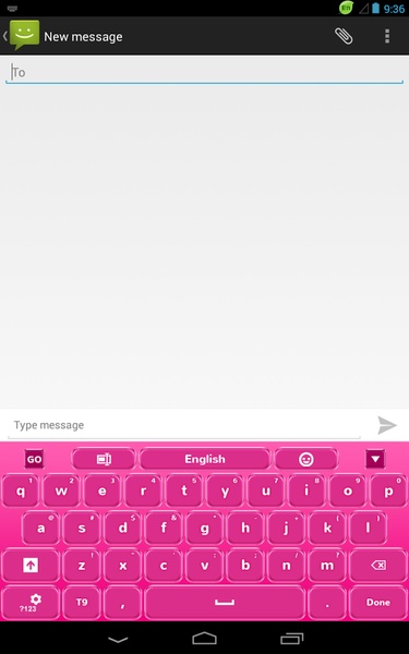 GO Keyboard Pink - Preview 1