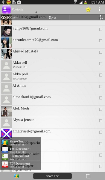 Contacts to Text - Preview 2