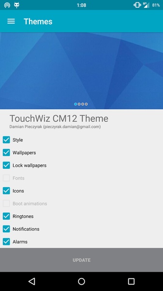 TouchWiz Style CM12 Theme - Preview 4