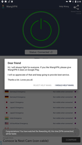 WangVPN - Preview 4