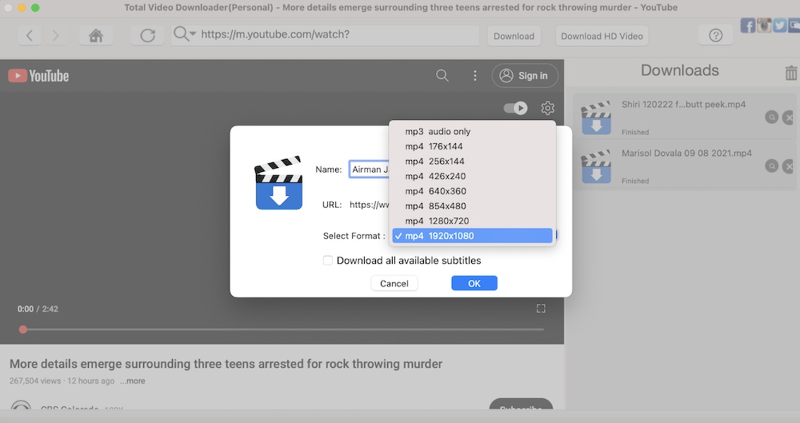 cavar riqueza Coro Total Video Downloader para Mac - Descarga gratis en Uptodown