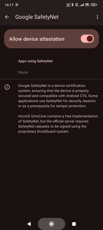MicroG screenshot