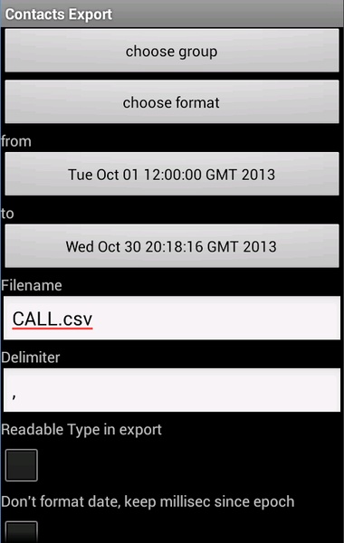 Contacts Export - Preview 8