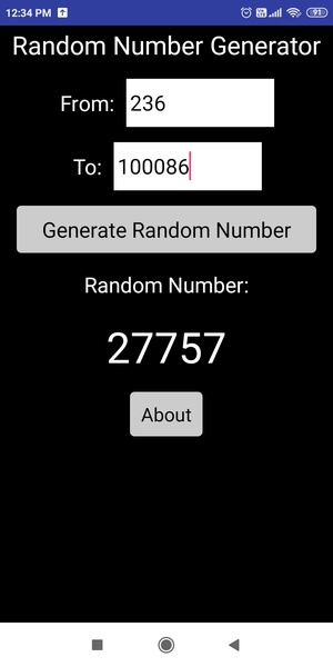 Random Number Generator - Preview 1