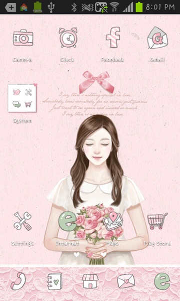Sweetgirl.flower Go Launcher EX - Preview 4