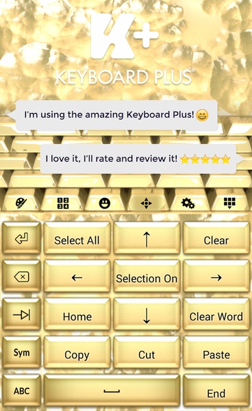 Keyboard Gold - Preview 3