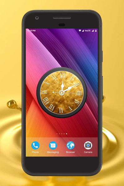 Gold Clock Live Wallpaper - Preview 2