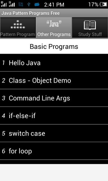 Java Pattern Programs Free - Preview 4