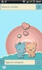 GO SMS Blue Bears Theme screenshot 3