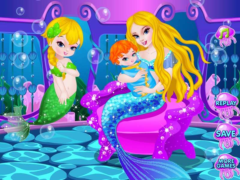 Pregnant Mermaid Birth Second Baby - Preview 2