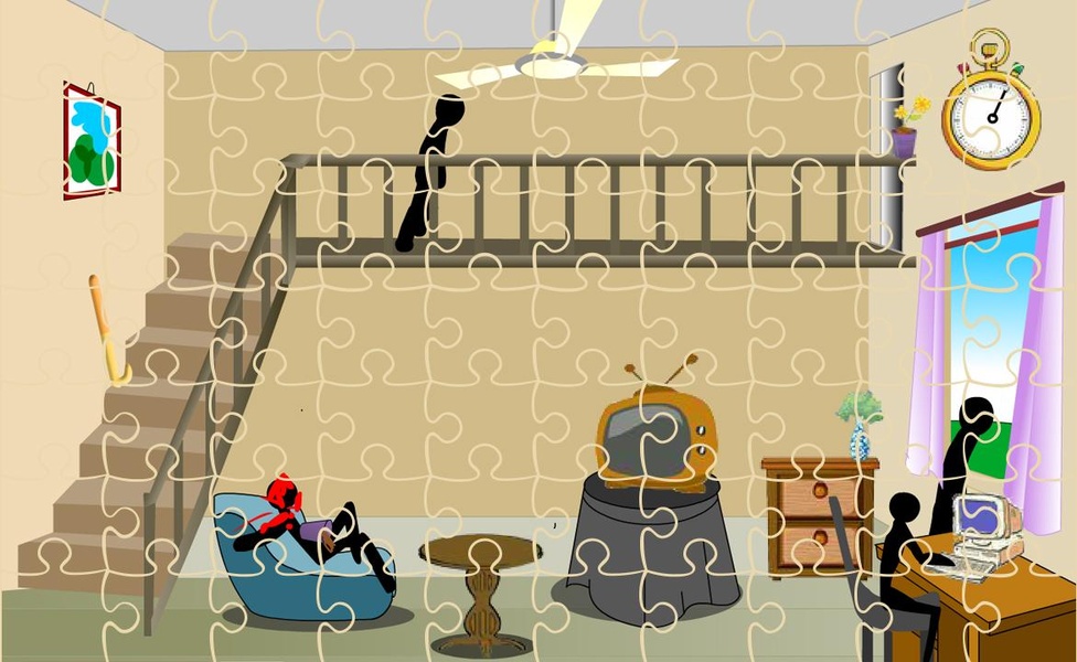 Stickman Death LivingRoom - Preview 3