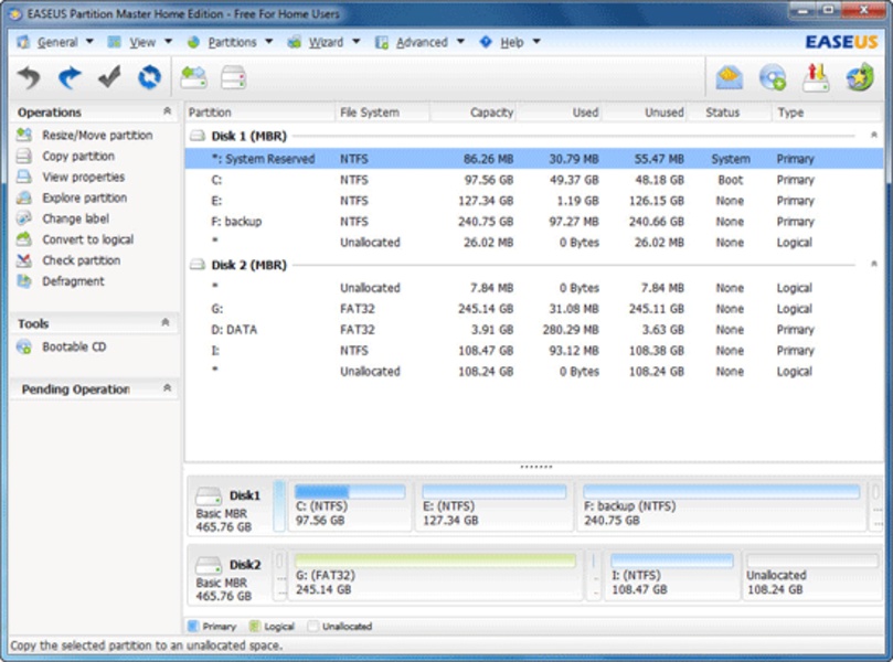 EASEUS Partition Master Pro