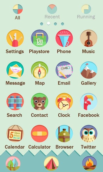 Camping GOLauncher EX Theme - Preview 3