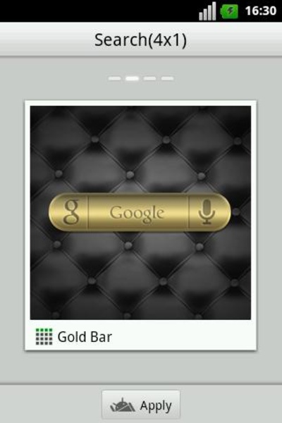 Gold Bar Go Search Widget - Preview 2